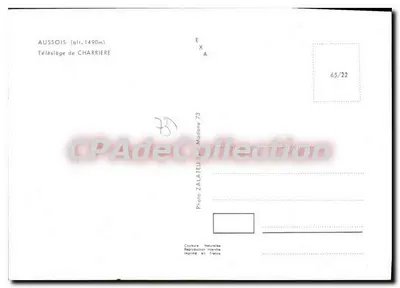 Aussòis — Télésiège de Charrière — Fot. Zalateu — Rewers
