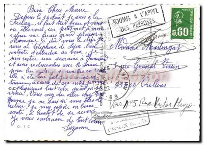 La Féclaz (Savoie) — widok panoramiczny, kościoł i krowy — wydawca nieznany — Rewers