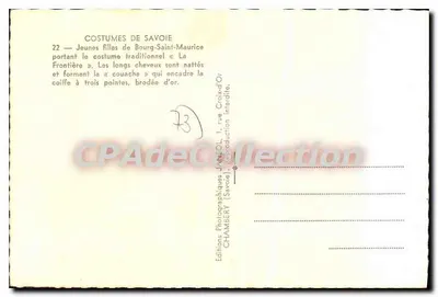Jeunes filles de Bourg-Saint-Maurice — Costumes de Savoie — Éditions Photographiques JANSOL, Chambéry — Rewers