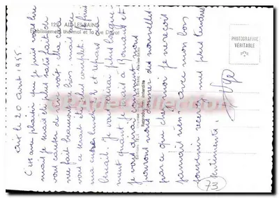Aix-les-Bains — Teatro Gratiann — Editore Dayat, n°129 — Verso