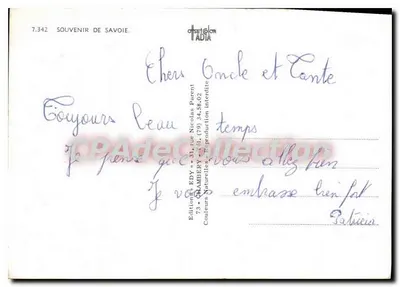 Sonrisas de la Saboya — Editor ADIA, n° 7.342 — Reverso