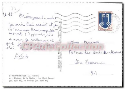 Zamek w La Bathie — Góra Penney — C.I.M. (73) — Rewers