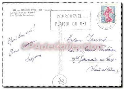 Courchevel 1850 — Das Viertel Plantret — fotografische Ausgabe von JAI SOL — Rückseite