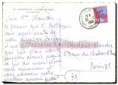 La Pointe des Pigrés i Roc Noir — Lanslebourg — Réal Photo n°73 — Rewers