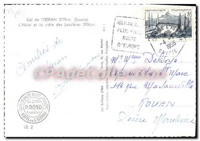 Col de l'Iseran — wysokość 2770 m — Hotel de l'Iseran, Prond — Rewers