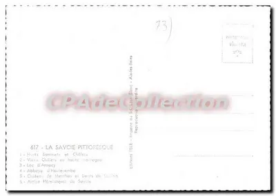 Savoia-Francese 1860-1960 — Centenario dell'annessione — Edizioni del Bd. Léon Blanc — Verso