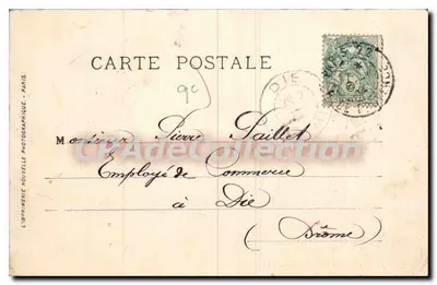 París - La Rue Saint-Lazare — vista animada con carruaje y mercancías — LL, n°209 — Reverso