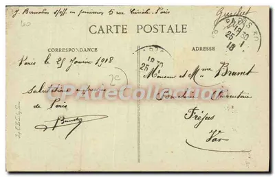 Paryż — Bulwar Montmartre — Wydawca B.D. nr 4077 — Rewers