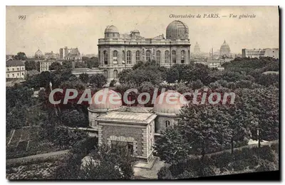 Obserwatorium w PARIS — Ogólny widok — Stara pocztówka z kolekcji nr 993