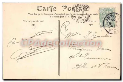 Obserwatorium w PARIS — Ogólny widok — Stara pocztówka z kolekcji nr 993 — Rewers