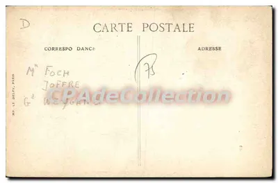As Festas da Vitória em Paris — 14 de Julho de 1919 — O Desfile — O Saúdo aos Mortos — Editor BID — Verso