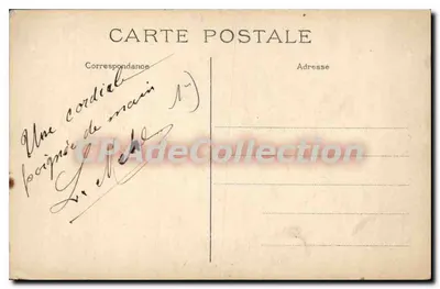 Paris - Praça da Concórdia — vista com coluna da Concórdia e fonte — J.H. n° 517 — Verso