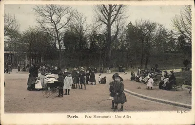 Paryż — Park Montsouris — Jedna Aleja — B. J. C.
