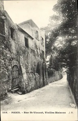 Paryż — Rue St-Vincent, Stare domy — J.H. nr 248
