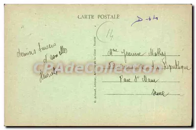 Arromanches-les-Bains (Calvados) — La Plage du Grouin — G. Arinud, editore, Av. de la Clore - Nantes, n°25 — Verso
