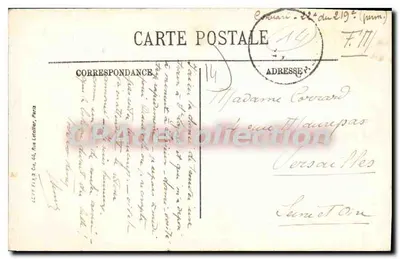 Lisieux — O Manoir de la Salamandre — Rue aux Fèves — Edição Artística Selecta Albert Grante, Lisieux — Verso