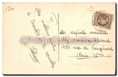 Langrune — Widok plaży w godzinach kąpieli — LL 92 — Rewers