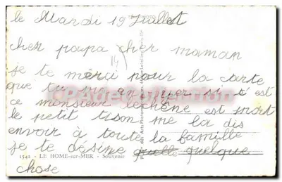 Le Hôme-sur-Mer — widok panoramiczny — Photo des Arts Platonographiques, nr 1542 — Rewers