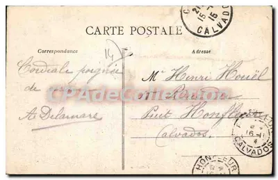 Caen - O Castelo - Porta de Socorro e Quartel Lefèvre — Coleção A D — Verso