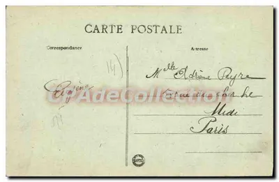Arromanches — A dique em um dia de tempestade — editor desconhecido, n° 60 — Verso