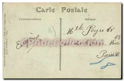 Arromanches — La Digue, un jour de grande marée — Anciens États Neubrui et Cie, Corbeil — Verso