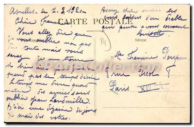 Asnelles — Burza — Wrzesień 1904 — Zbiór R. D. n° 297-11 — Rewers