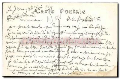 Lisieux — Vista sobre a Touques, tirada do Ponte de Caen — ND. Fot. n°56 — Verso