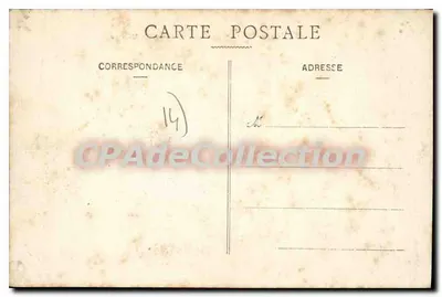 CAEN — Partida do Barco do Havre — Bilhete postal antigo de Coleção — Verso