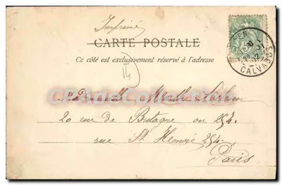 CAEN — Plac Prefektury — J. Brechet, wydawca, N° 184 — Rewers