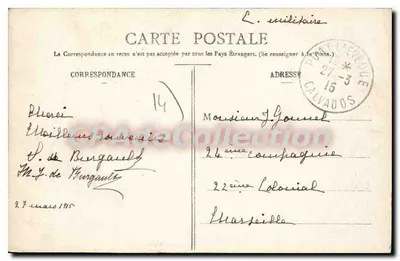 Gevel van de Kerk van L'Aunay — Omgeving van Pont-l'Évêque — B. Barbier, Edit. Cl. Oranges — Achterkant
