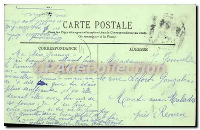 El desembarco del barco de Havre — LL. — Reverso