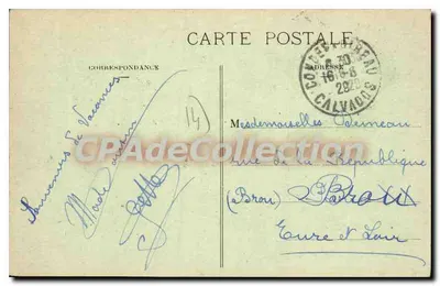 As margens do Orne — Vista do rio e de um edifício — Ed. Frière à Clécy - Cl. Moillaut, Caen — Verso