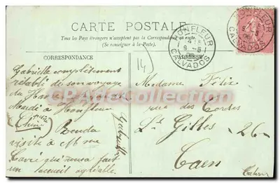 Honfleur — La Lieutenante — LL. — n°47 — Achterkant