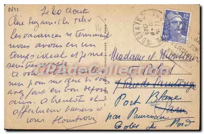 Houlgate — El Casino (Viraut et Mauclerc, arch.) y el Hotel del Casino — Tarjeta postal antigua n°198 — Reverso