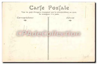 Caen — Starszy Hotel de Valois — Stara pocztówka deCollection n°17 — Rewers