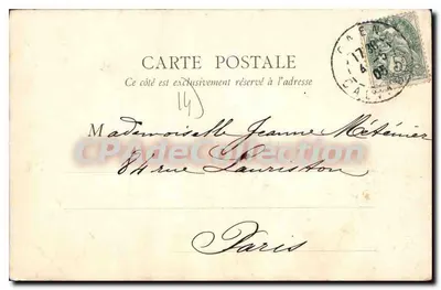 Caen — Wieża Gwardii — B.F. Paris, nr 17 — Rewers