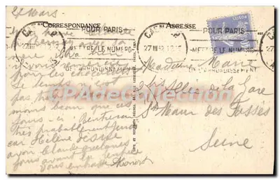 CAEN — Kaszerna Zamkowa, widok z Świętego Piotra — LL, nr 103 — Rewers