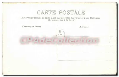 Stara pocztówka Caen — Hôtel de Ville i Place de la République — CPAdeCollection n°185 — Rewers