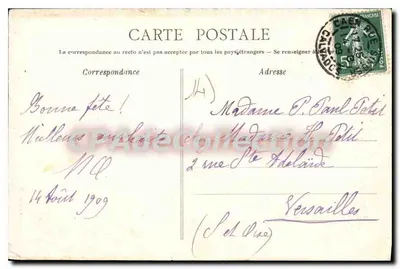 CAEN — Święty Etienne (stare miasto) — Kolekcja AD — Rewers