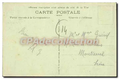 Luc-sur-Mer — A Igreja e a Velha Torre — G. Arland, editor — Verso