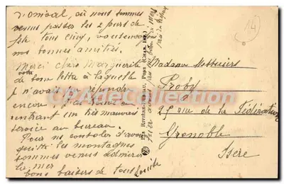 Onival-sur-Mer — La Plage et les Falaises — CPAdeCollection n°9849 — Verso
