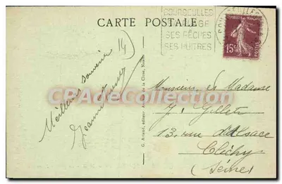 COURSEULLES-sur-MER — La Jetée - Promenade — G. Arraud, wydawca, Nantes, n° 49 — Rewers