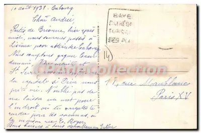 Cabourg — A Praia e a Piscina-Escola — St Nazaire-Schlichtheim — Verso