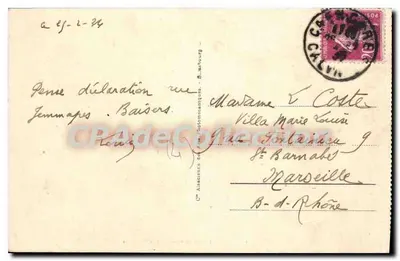 Caen — Liceum i Abbatia aux Hommes — Rewers
