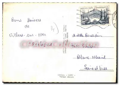 Villers-sur-Mer — panoramische uitzicht — Edities Gaby, N°14 — Achterkant