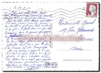 Calvados — Carta postal panorâmica com vignettes de locais — Editor Artalda & Gaby — Verso