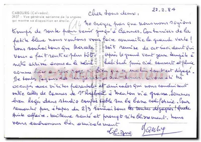 Cabourg (Calvados) — ogólne widok z lotu — wydawca Emy, nr 3637 — Rewers