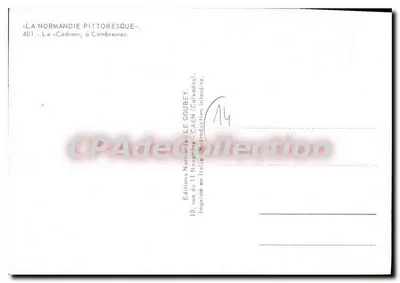 Le Cadran, w Cambremer — Wydawca Emy, nr 401 — Rewers