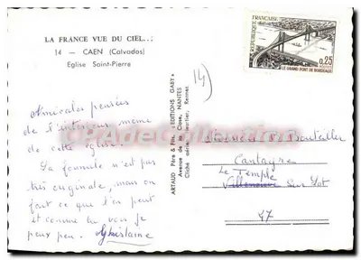 Caen — Kościół św. Piotra — Artaud & Fils, Nantes — Rewers