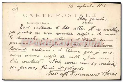 Saint-Just-en-Chaussée (Oise) — Das Rathaus — Verlag H. Sarrazin, Möbel — Rückseite